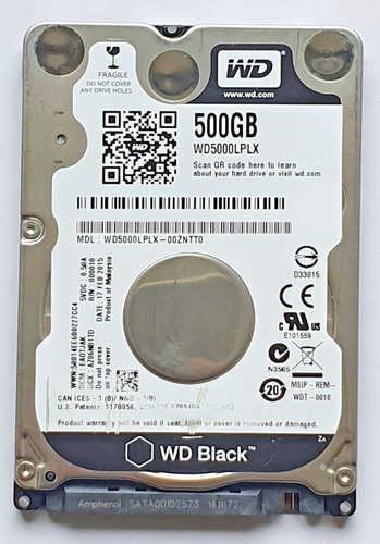 500 GB SATA Western Digital WD5000LPLX-00ZNTT0 7200RPM 32MB HDD 2,5" Festplatte