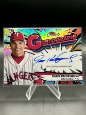 Ivan Rodriguez 2025 Topps Finest Gustographs G-IR Autograph /25 Texas Rangers 