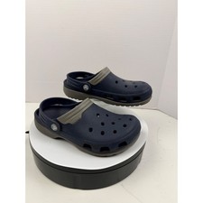 Crocs Classic Clog Navy Blue Slate Grey Mens 5 Womens 7 Unisex Slip On Shoes