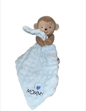 Carters Child Of Mine Plush Monkey Lovey Blue I Love Mommy Minky Dot Blanket