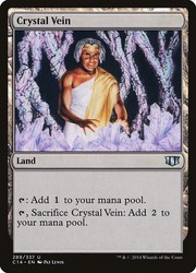 Crystal Vein 289 Commander 2014 MTG