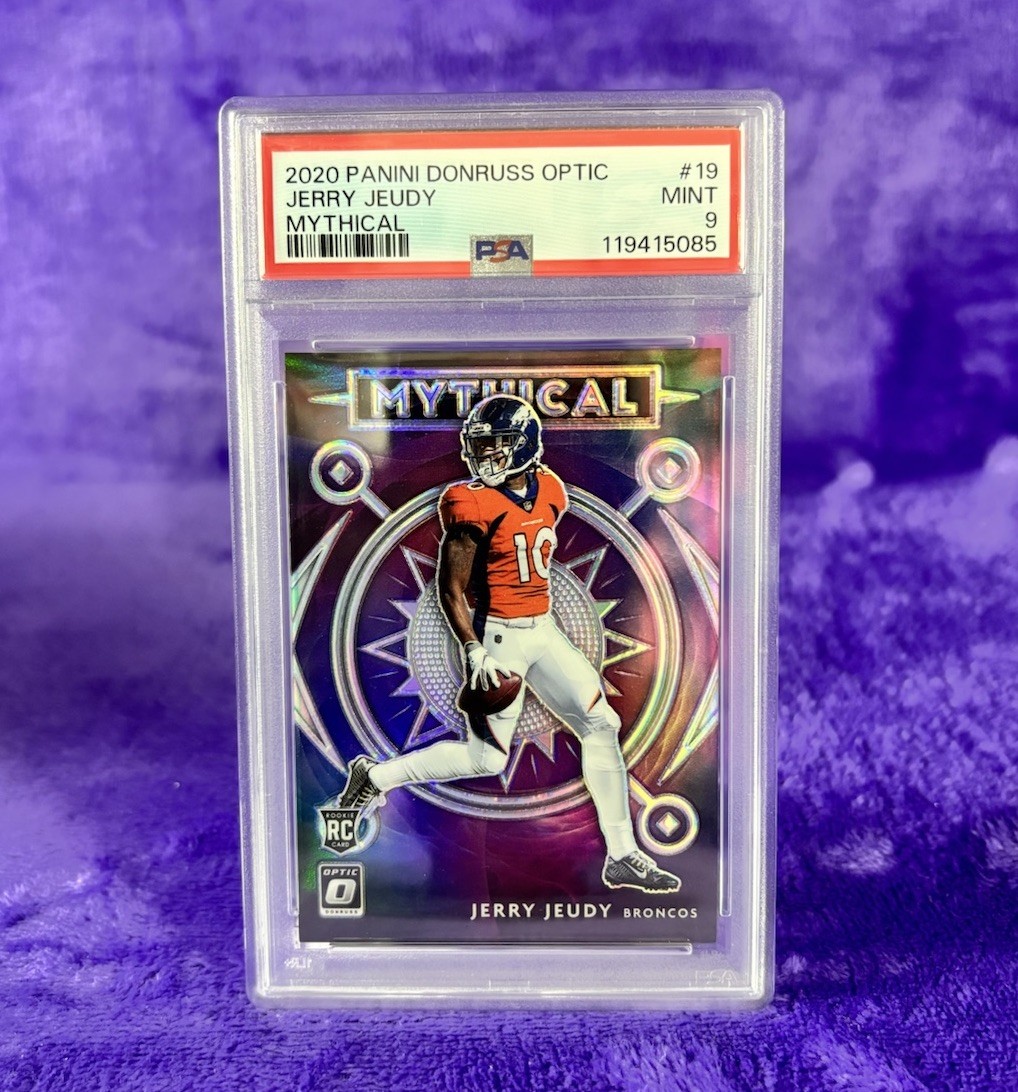 Jerry Jeudy 2020 Panini Donruss Optic Mythical 💥 CASE HIT (RC Rookie) 💎 PSA 9