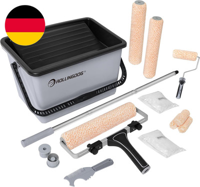 ROLLINGDOG Farbroller Set 30,5 Cm, Großer Farbroller Mit Verstellbarem Rahmen, M