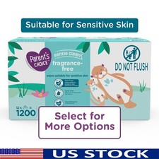 Fragrance Free Baby Wipes Hypoallergenic Resealable Sensitive Skin Gentle Clean