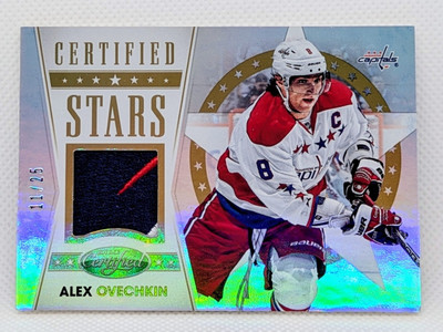 ALEXANDER OVECHKIN 2012-13 Panini Certified Stars Materials MIRROR GOLD PATCH/25