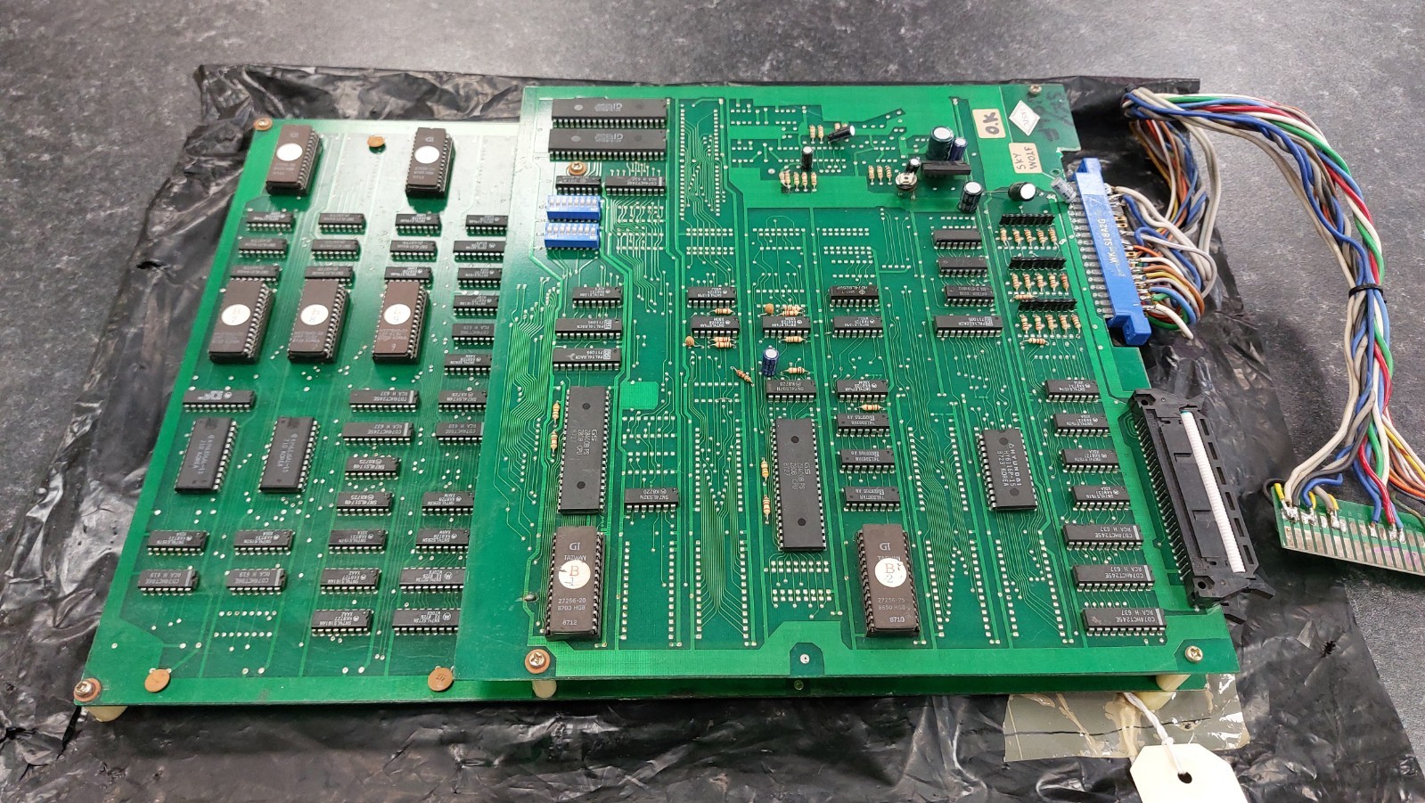Skywolf (Airwolf) Non JAMMA Arcade PCB - FAULTY