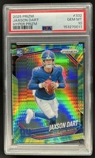 2025 Panini Prizm Jaxson Dart Hyper Rookie RC #/200 Giants PSA 10 GEM MINT