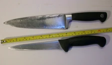 MERCER CUTLERY KNIVES 8" CHEF'S STRAINGHT EDGE M20608 &FILET KNIFE M22807 USED