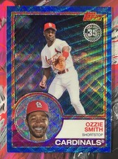2018 Topps Ozzie Smith 1983 Blue Wave Refractor /75 SP St. Louis Cardinals HOF