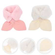 2Pcs Winter Children Scarves Scarves Adorable Kids Warm Kids Scarf