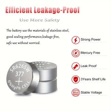 2 Pack of AG4 SR626SW 377 SR626 626A 377A CX66W V377 Watch Battery