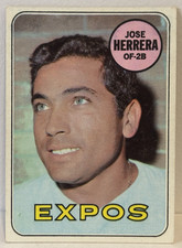 ⚾JOSE HERRERA - Rookie Card - 1969 Topps #378 - Montreal Expos Inaugural Season. rookie card picture