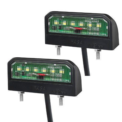 LED Kennzeichenbeleuchtung 2Er Pack E-PrüFzeichen 12 V 24 V - Wasserdicht -...-image