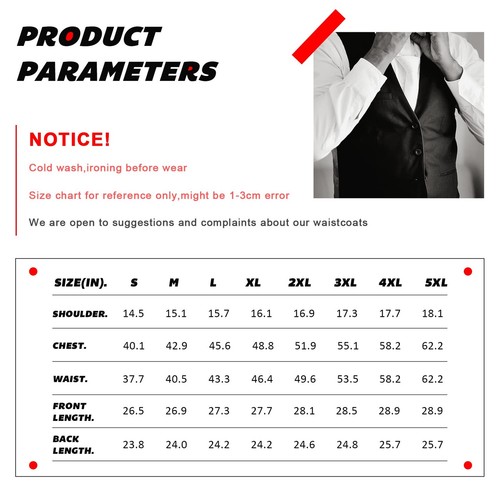 Mens Pink Formal Business Suit Vest Slim Fit Casual Solid Color Dress Waistco... - Picture 2 of 5