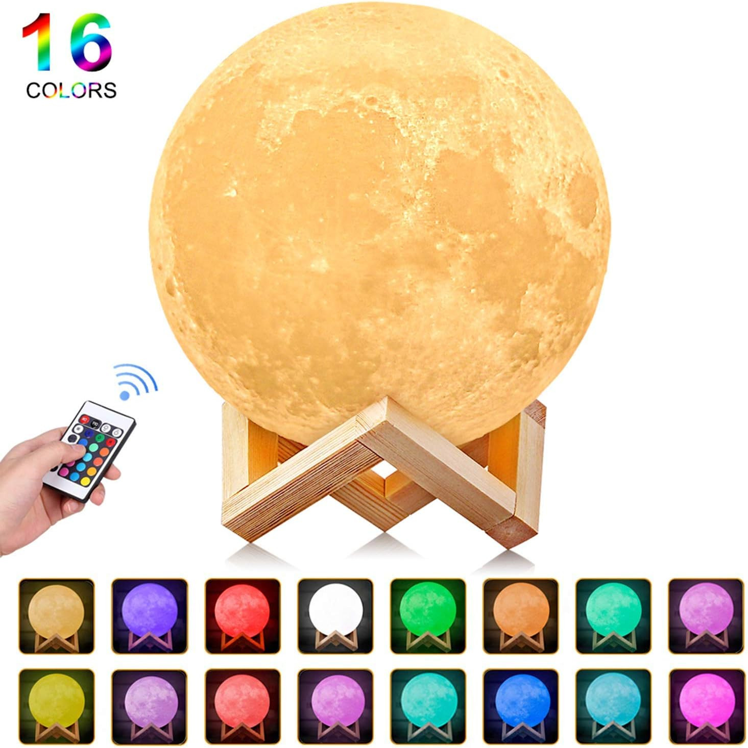 Lampada di Design Luna 3D LED - Illuminazione Ambientale per Interni - 2