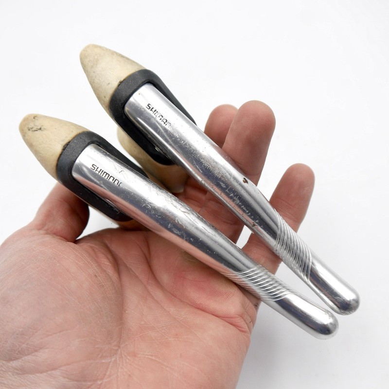 Shimano SLR, 105 Aero Brake Levers BL-1051, White Hoods, Vintage 1980s