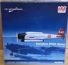 HOBBY MASTER HA2004 1/72 B5N2 "KATE" JAPANESE 12TH NAVAL FLYING GROUP, 1940/41