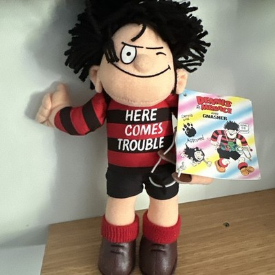 Dakin Vintage 1988 Dennis The Menace Plüsch 10 Zoll  here comes trouble 