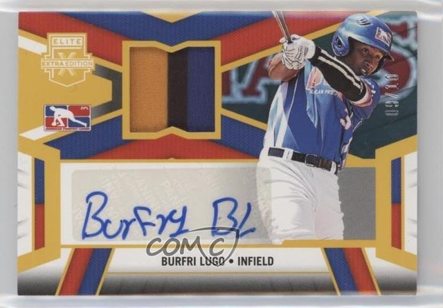 2023 Elite Extra Edition DPL Material Signatures Gold /10 Burfri Lugo Auto