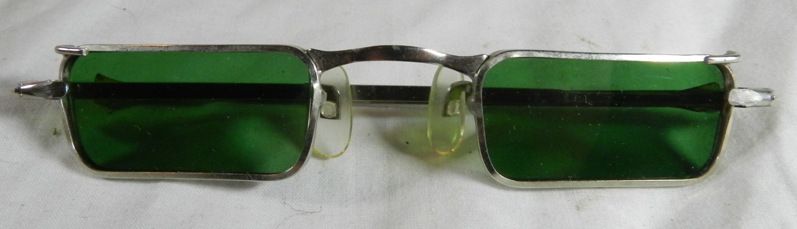Thin Rectangular Green Eyeglasses for Cosplay - C… - image 1
