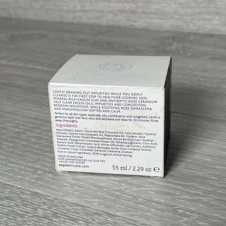 ESPA Face Mask 55ml Essential Cleansing Clarifying Clay Mask RRP £34 - Image 3 of 4