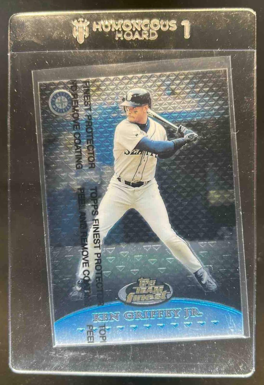 1999 Finest Ken Griffey Jr. Team W/ Coating Blue #830/1500 Mariners