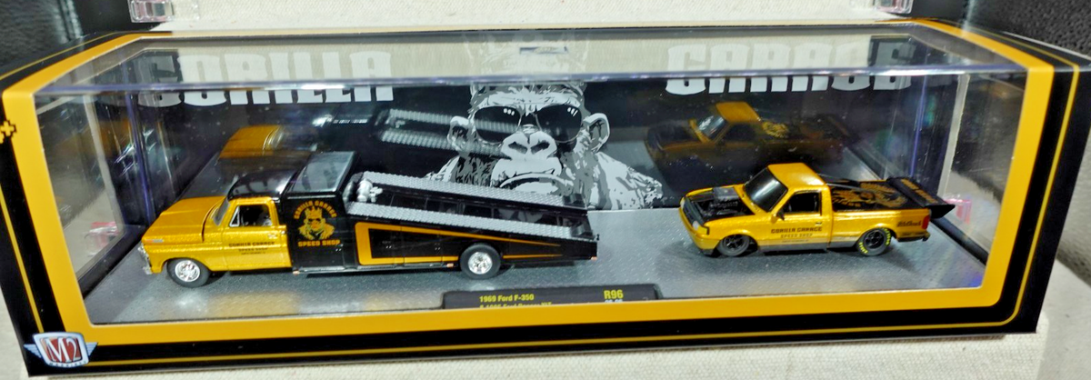 M2 Machines 1969 Ford F350 & 1985 Ford Ranger XLT Gorilla Garage 1