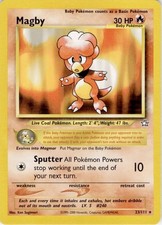 Magby 23/111 Rare Neo Genesis Pokemon Unlimited Lightly Played