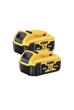 Dewalt DCB184 5.0ah 18v XR Lithium Ion Li-Ion Battery Twin Pack - LED Indicator