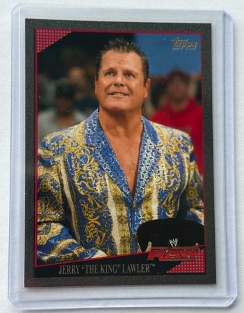 2009 Topps WWE Black Parallel - JERRY THE KING LAWLER #39/40
