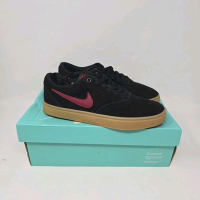 Nike SB Check Solar Size 6.5 Mens Black Red Skateboarding Shoes New