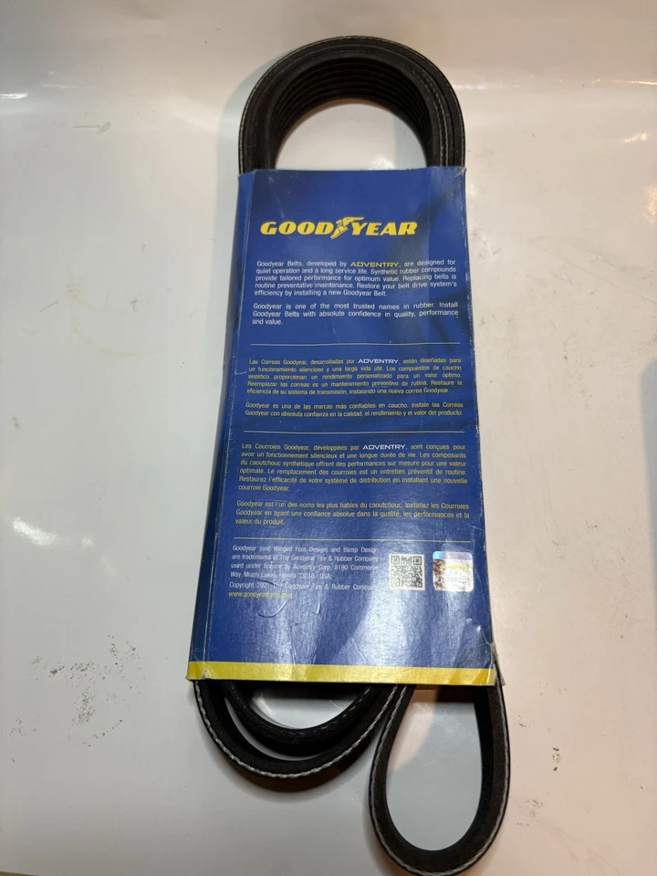 Cinturón Serpentine Good Year-Multi V-Belt 1070852 se adapta a Honda Civic (2006-2011) Foto 2 de 4