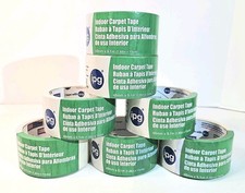 Double-Sided Indoor Carpet Tape, 1.88in.W x 10yd.L Roll, Pack of 7 rolls, NEW 