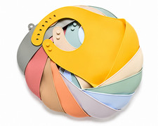 Baby Bibs Dishwasher safe Silicone Feeding Food Catcher Plastic