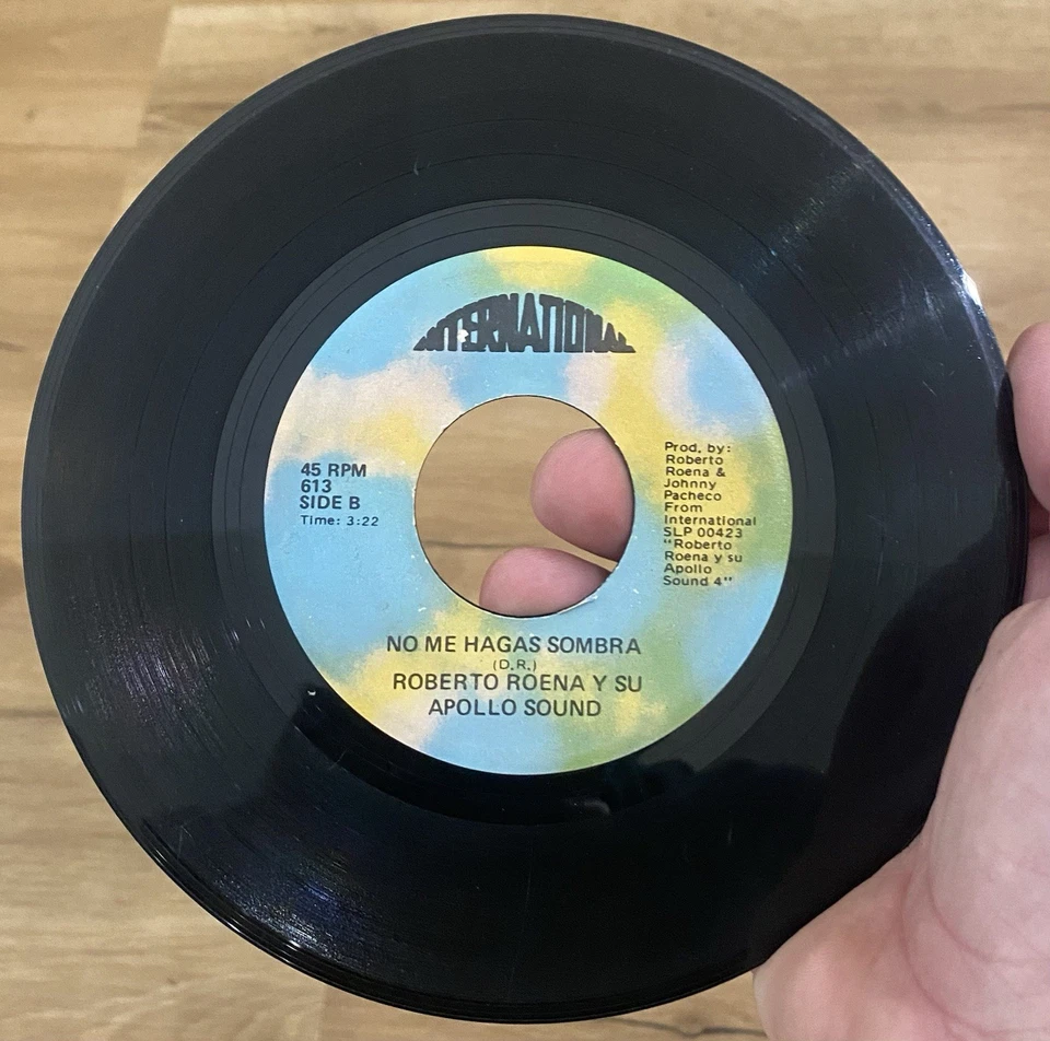RARE Latin Salsa 45 ROBERTO ROENA Y SU APOLLO SOUND Con Los Pobres Estoy VG* - Image 2 of 4