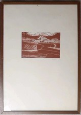 Marieda Di Stefano in Boschi  Scuola di ceramica Milano incisione 50X35 CM