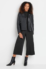 M&Co Womens Textured Jersey Culottes