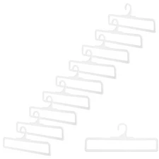 10 Pcs Blanket and Bath Towel Display Stand Hanging Rack for Clothes Hanger