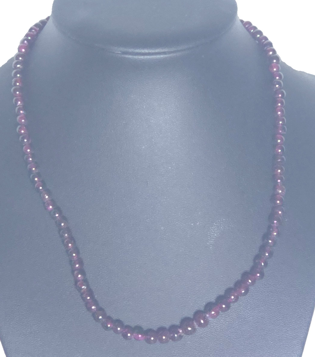 Vintage red Garnet Collar necklace 16