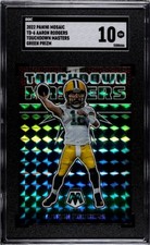 🏈 Aaron RODGERS *Green Touchdown Masters Prizm* SGC 10 2022 Mosaic POP 1 🔥 Gem