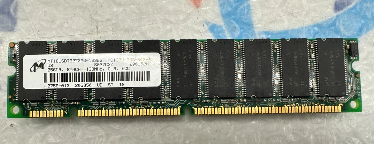 Barrette Mémoire SDRAM 128 Mo PC-133 - Micron Technology - MT8LSDT1664AG-133E1