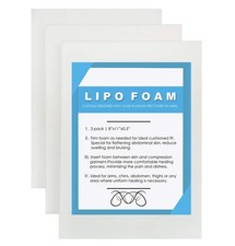3 Pack Lipo Foam - Post Surgery Ab Board for Use with One Size, White