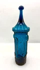 MCM 11" Blenko Empoli Glass Wayne Husted Blue/Green Covered Apothecary Italy