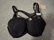 Boux Avenue Black Geometric Design Bra, With Tags, Mesh Design, No Longer Sold