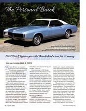 1967 Buick Riviera 430360-hp Nice 6-page Article Ad