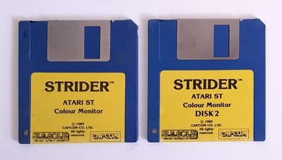 Atari ST Spiel - Strider - 1989 Capcom/U.S.Gold - 2 x 3,5'' Disketten 