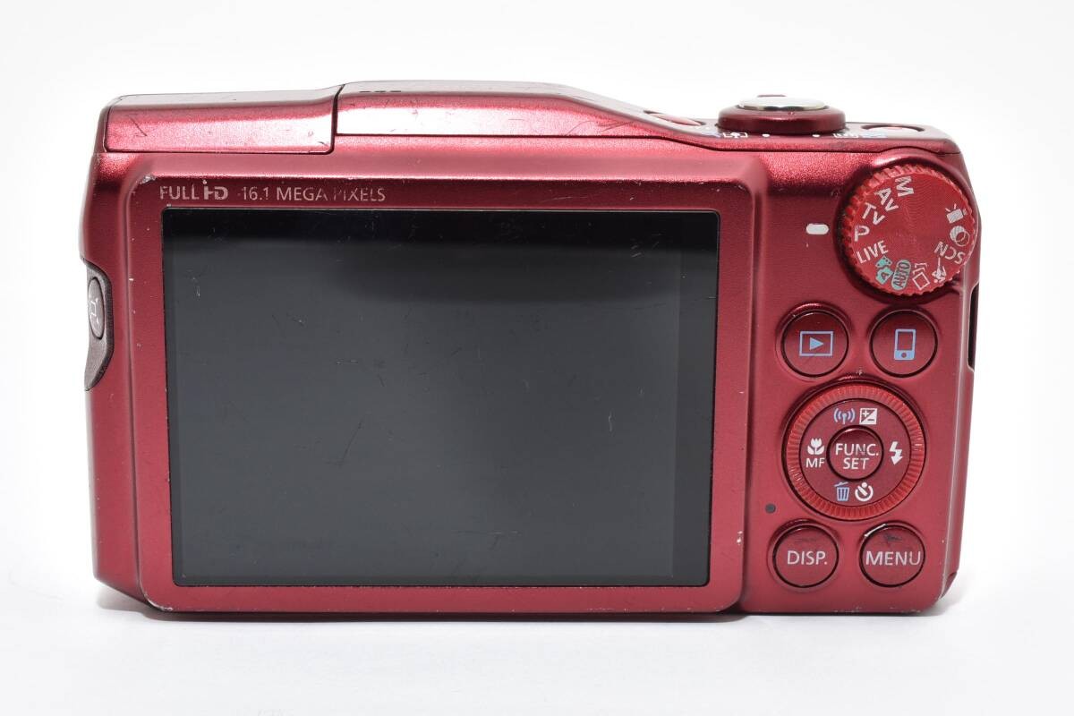Canon Digital Camera PowerShot SX700 HS Red Zoom Failure w/Battery