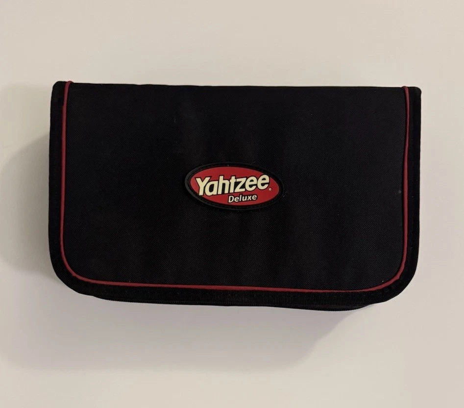Hasbro Yahtzee Deluxe Game Folio Edition 2003 Travel Zipper Case 100% Complete! - Image 3 of 4