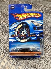 2006 Hot Wheels 59 1964 Chevy Impala Metalflake Orange  Black 10SP Wheels