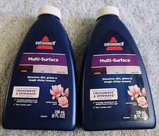 Lot 2 Piece Bissell 8oz. Multi-Surface Wood, Tile,  Area Rug Formula Cleaners